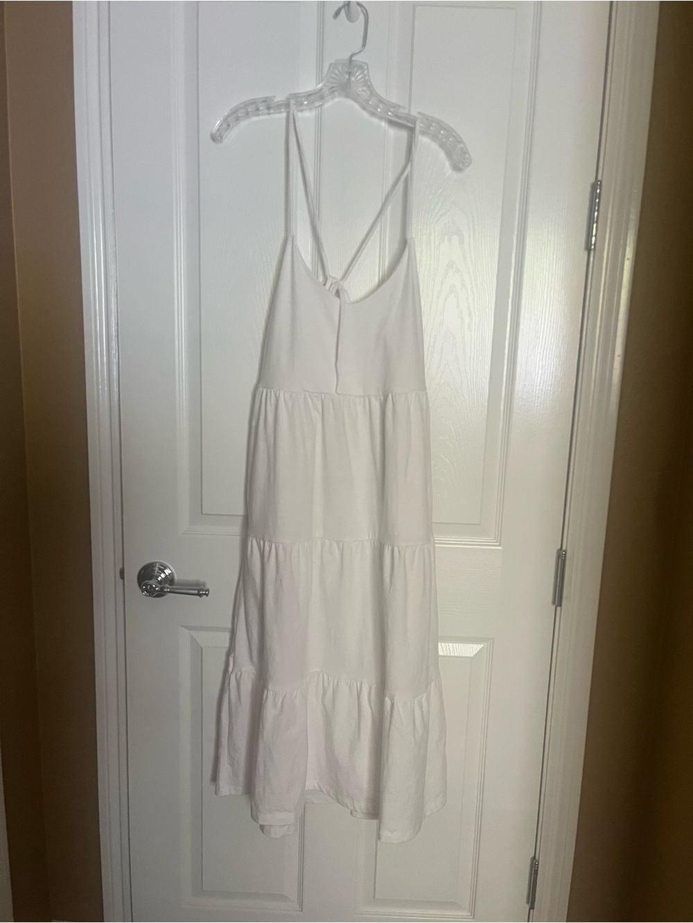 White Maxi Dress with Spaghetti Straps